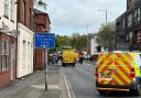 Live updates as van crashes into pub in city centre closing road