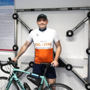 Tony is taking on the challenge in memory of his two daughters