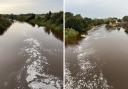 SUBSTANCE: The substance pictured on the River Severn