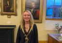 MAYOR: Mel Allcott in the Guildhall after last night's meeting