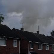 Smoke seen at Essex Close fire