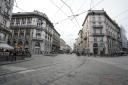 OUTBREAK: An empty street in Milan, after Italy called a national emergency. Photo Getty Images