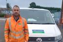 Severn Trent water network technician Gareth Edwards.
