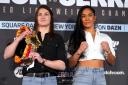 The rematch between Katie Taylor, left, and Amanda Serrano will take place in Dallas (Adam Davy/PA)
