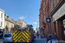 A fire engine has been spotted on Foregate Street in Worcester this morning (Thursday)