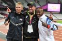 Current allegations are being made against Alberto Salazar (centre), the coach of Mo Farah (right).