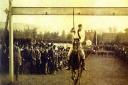 GOOD SPORT: Tilting at the Ring – an aerial version of the old cavalry sport of tent pegging.