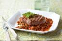 Lamb with spiced Lentils