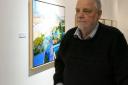 David Prentice at the opening of Skylight Landscape at Worcester City Art Gallery and Museum on Saturday, May 3.