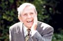The comedy legend pictured at Pinewood Studios in 1995, when he was 80.