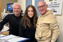 Paul Ellery (BRMB and Wyvern programme director) with original BRMB presenters Suzi Becker and Jimmy Franks