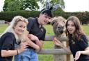 Ethan Coombs (Donkey), Charlotte Hasnip (Pinocchio) and Olivia Lee (Teen Fiona)