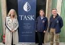 Harriett Baldwin MP with Lucy and Rupert Keys at the launch of Task Academy