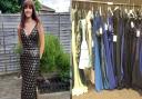 Amber Clarkson wearing a 'pre-loved' dress at Christopher Whiteheads prom last year