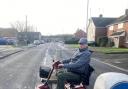 RISKS: John Hughes crosses Cranham Drive in his mobility scooter (Image: James Connell/Newsquest)