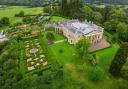 The grounds of Whitbourne Hall from above.