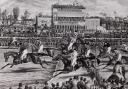 A litho print of horse racing on Pitchcroft in 1842. Not sure it was really like this though.