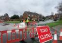 ROAD CLOSED: The burst water main on Borrowdale Drive and Langdale Drive.