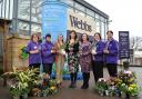 The 10 foot, 100 kilogram welly has planted itself at Webbs of Wychbold in Droitwich