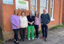 Comer Gardens Community Hall committee members Helen Fowles, Wendy Banks, Kelly Collins, Rhiannon Clarke and councillor Simon Geraghty