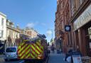 A fire engine has been spotted on Foregate Street in Worcester this morning (Thursday)