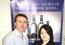 SKILLS: Rhys Humm, director of Holywell Water, with new apprentice Shannon Brimmell.