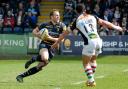 STAND-OUT PERFORMER: Chris Pennell (left) impressed against Harlequins in the final home game of the season for Worcester Warriors.