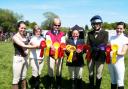 GREAT TEAMWORK: Worcester Riding Club teams took first and third places in the senior style jumping qualifier and several individual placings. Pictured from left are riders Megan Pountney, Karen Richardson, Ali Tate, Leanne Bennett, Vicki Hancox and Gina