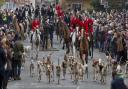 The Pershore Boxing Day hunt meet in pre-Covid times