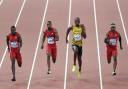 Usain Bolt beat twice-banned Justin Gatlin in Beijing on Sunday.