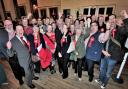 LABOUR: The party members celebrating at the elections 12 days ago.