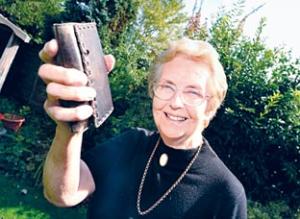 I PINNED HIM AGAINST THE WALL: 77-year-old great-grandmother Marion Walter.