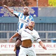 WAYNE DANIEL: Stepped in for the injured Mark Clyde against AFC Telford.