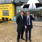VISIT: Robin Walker, Conservative parliamentary candidate for Worcester and Health Secretary Matt Hancock at Worcestershire Royal Hospital