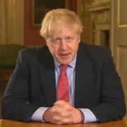 LOCKDOWN:  Prime Minister Boris Johnson addressing the nation from 10 Downing Street
