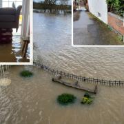 FLOODED: Homes in Diglis Avenue have been flooded
