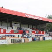 The Thomas Jones Stand at the Victoria Ground.