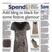 Add bling to black for some festive glamour
