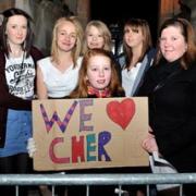 WE WANT CHER: Fans of the Malvern singer outside Tramps (01176402)