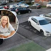 'NIGHTMARE': Jayne Smith and Eskdale Close, Warndon where the parking situation is getting worse