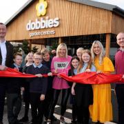 Graeme Jenkins, Chief Executive of Dobbies; Jo Whiley, Broadcaster; Daisy Payne, Presenter; Sam Field, Tewkesbury General Store Manager