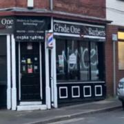 Vandalism at Grade One Barbers in Kidderminster