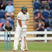 Worcestershire captain Brett D'Oliveira is making progress after suffering a dislocated shoulder