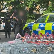 POLICE: Police at Sainsbury's Blackpole