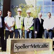 campaign: Representatives of the National Apprenticeship Service, Speller Metcalfe, Worcester Technology College and the West Midlands Contractor Framework, with some of the apprentices.