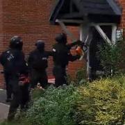 Police carry out a drugs raid in Kempsey