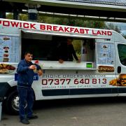 OPEN: Omer Tekagac, owner of Powick Breakfast Land, is ready to welcome customers.