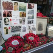 The display in the window of Allan's shop