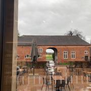 VIEW: The view over the historic courtyard at the National Trust's Hanbury Hall near Droitwich