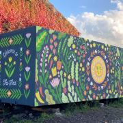 The mural is at The Fold in the Teme Valley
